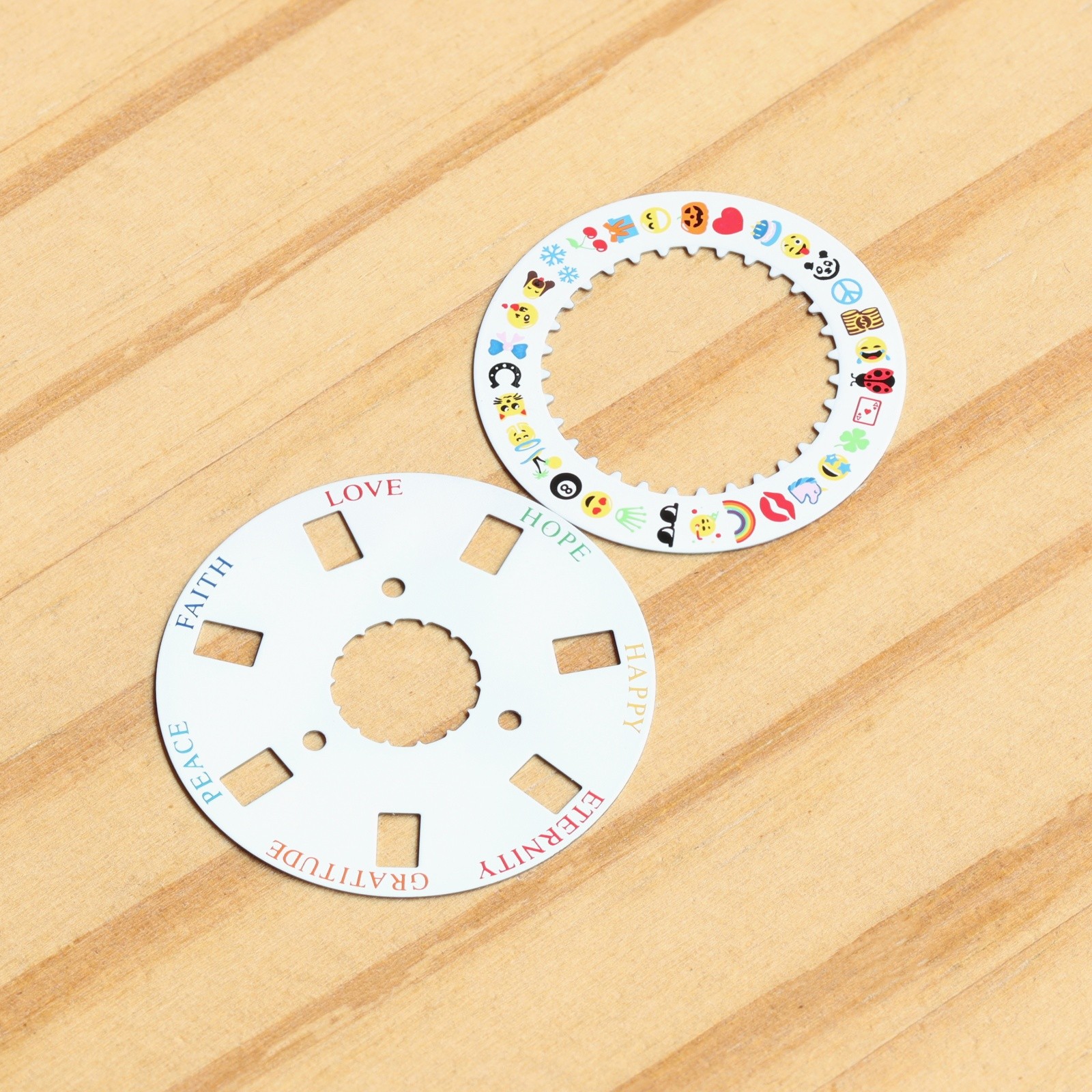 Emoji Date Wheel Disc for Rolex Day-Date 36/40 Cal 3155/3255 Watch Calendar