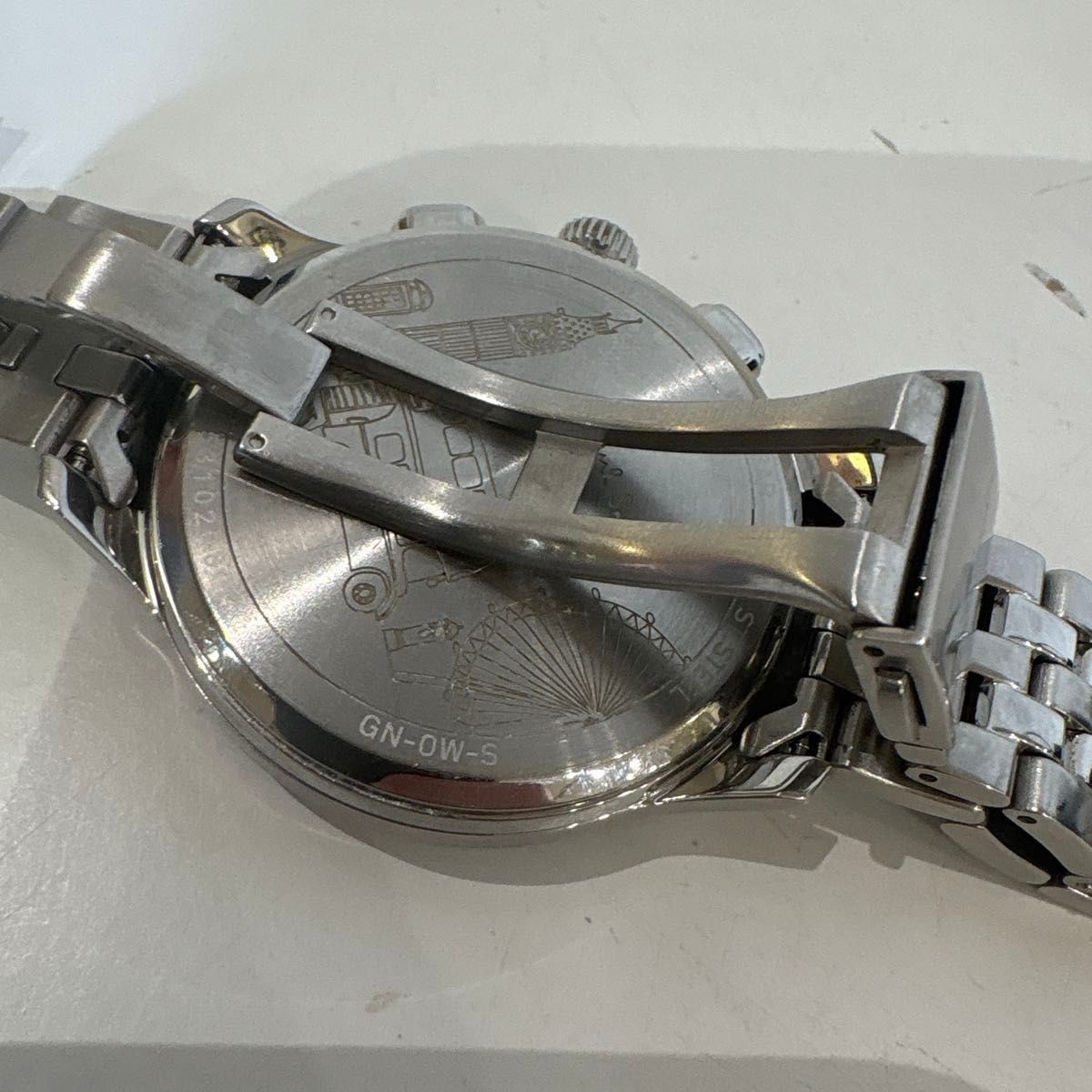 Paul Smith Chronograph Men’s Watch Black Dial Silver SS Working From Japan