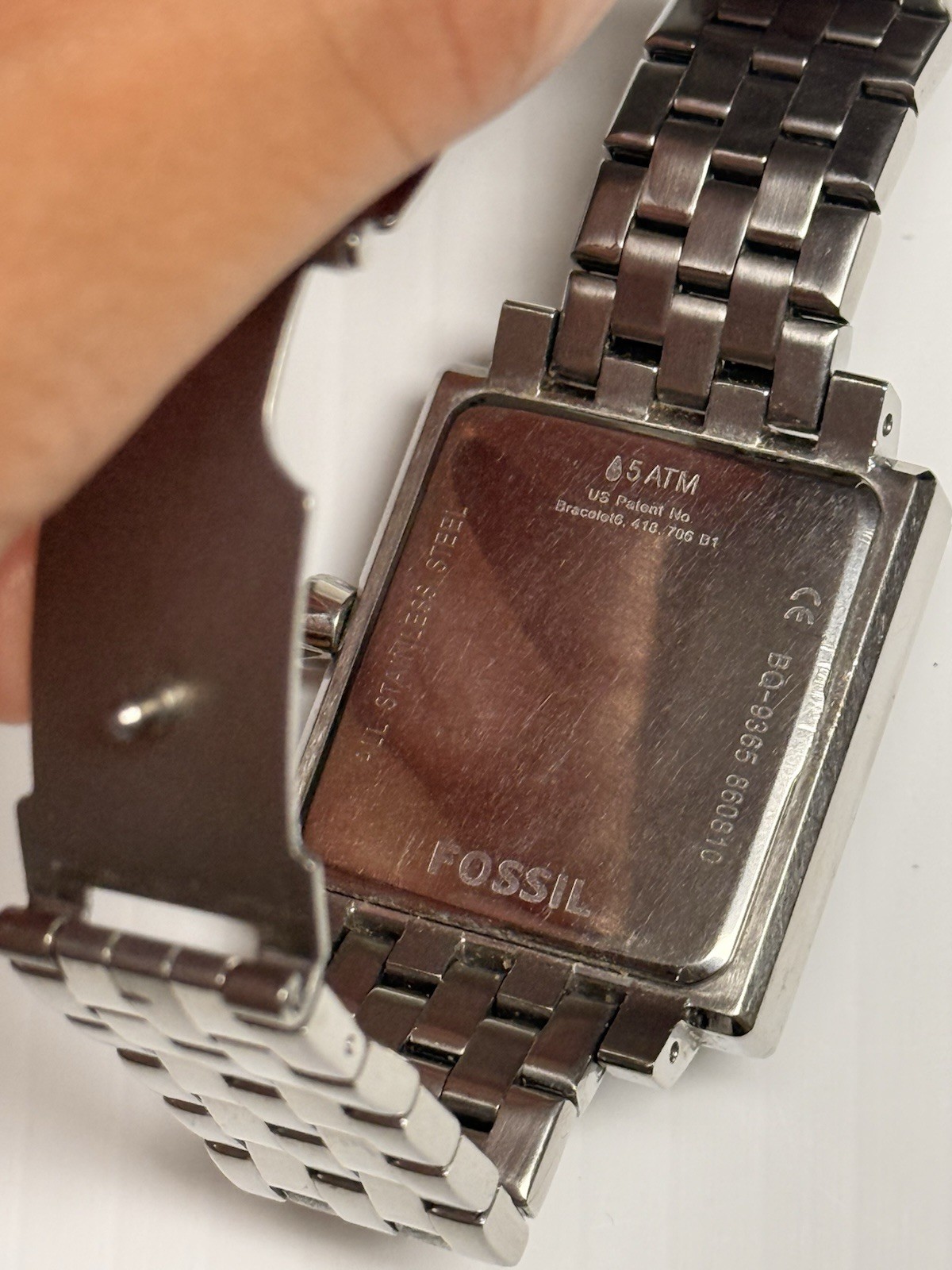 Fossil BQ9365 Women’s Blue Mother of Pearl Crystal Bezel Multifunction Watch