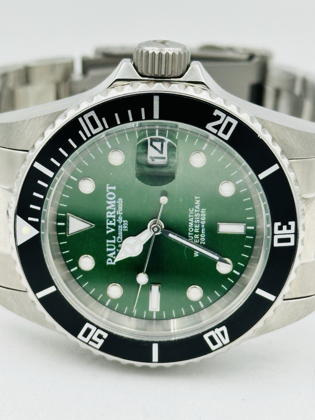 Paul Vermot SUB 200m Automatic Seiko PV6763VK/438 Watch Hot Discount New