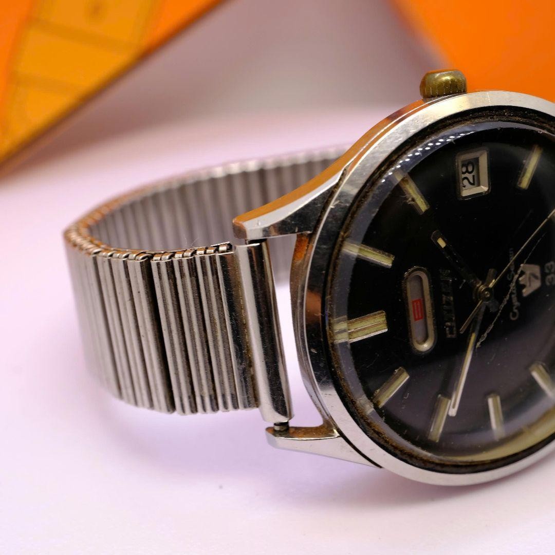 CITIZEN C80 Crystal Seven 33 ACSS 51401-Y Automatic 37mm Black Dial 33 Jewels