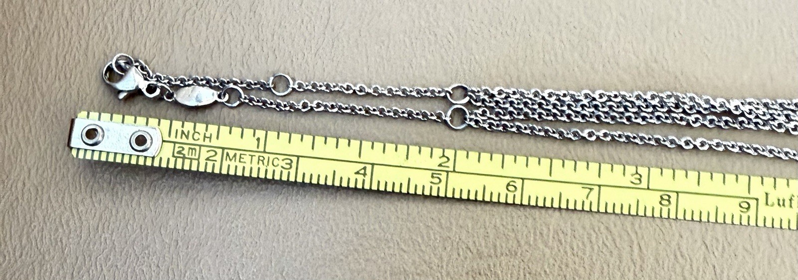 Jane Seymour Open Hearts Diamond Bar/Open Heart Layered Cable Chain Necklace
