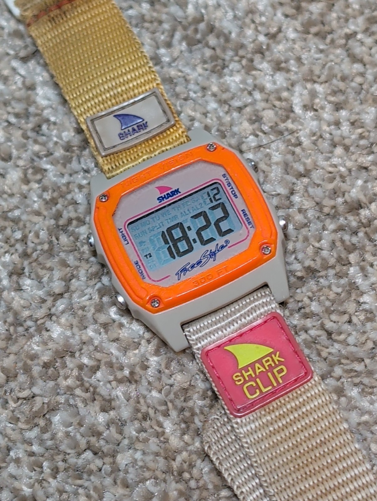 Freestyle Shark Clip Digital Watch 10016431 New Battery (Light doesn’t work)