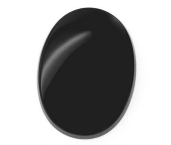 BLACK ONYX 9 x 7 MM OVAL CUT FLAT TOP CABOCHON 5 PIECE SET ALL NATURAL