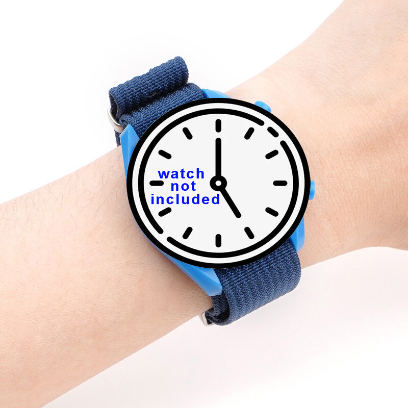 20mm Sport Bracelet Watch Strap Retro One-Piece Long Watchband Weave Nylon Bands