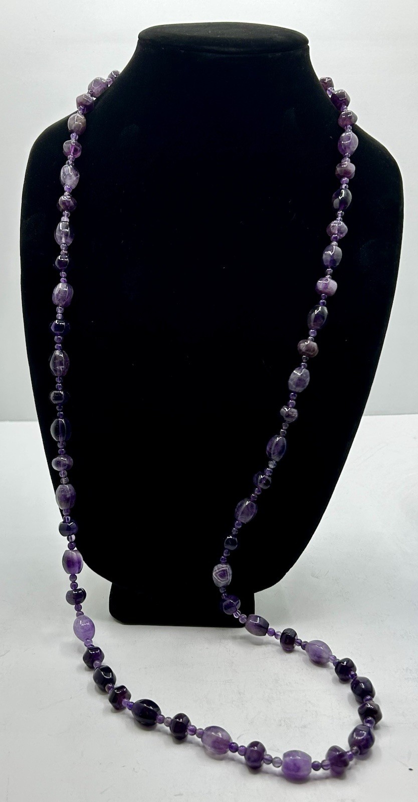 Mine Finds by Jay King Jewelry Set Sterling And Amethyst Necklace Is 42” Long