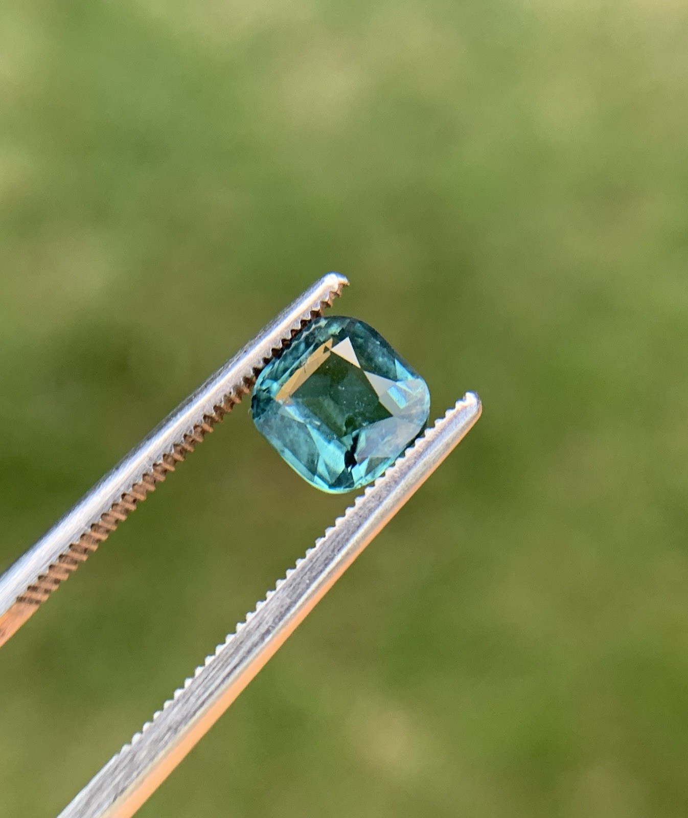 1 Ct Rare Indicolite Tourmaline Ink Blue Cushion Cut Loose Gem 6.25×6.07×3.63 MM