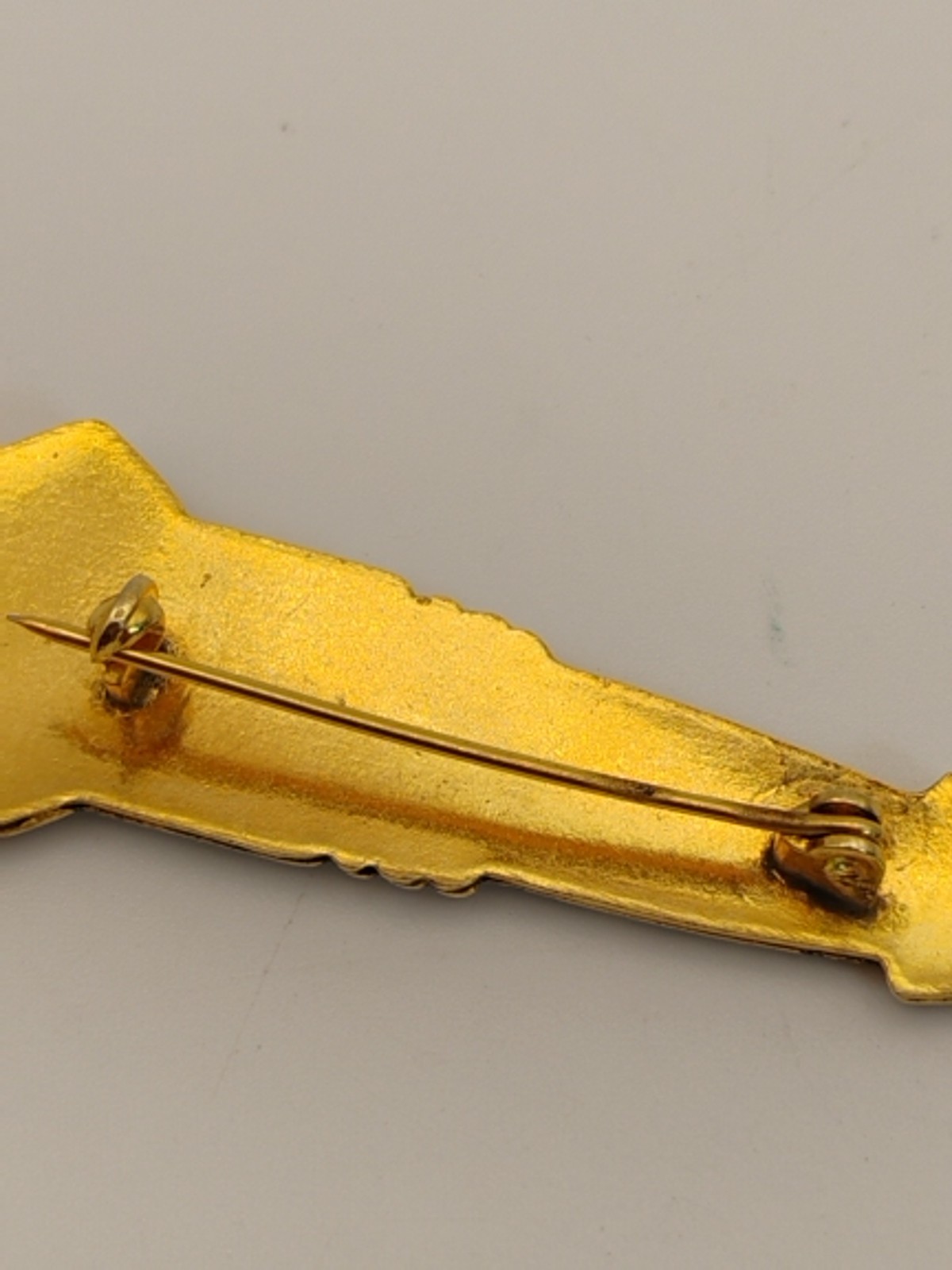 Vintage SPAIN 24k Gold Inlay Damascene Dagger/Sword Brooch/Pin