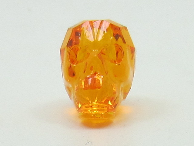 2 Pcs. 13mm SKULL BEAD SUN European Rhinestone