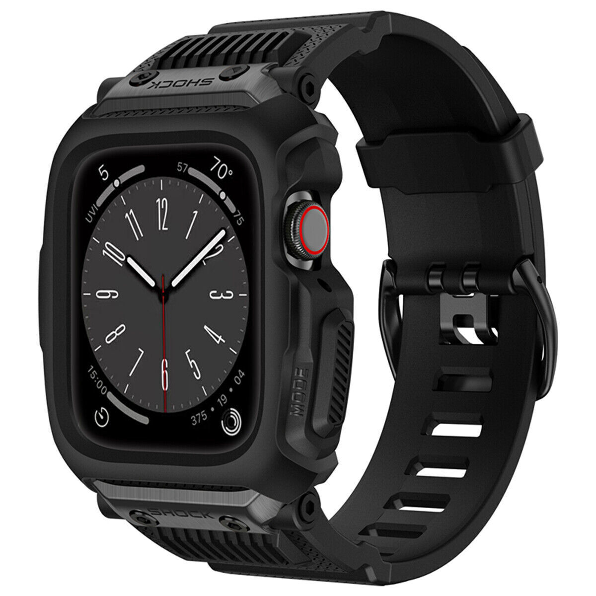 Military iWatch Band Strap+Rugged Case For Apple Watch Series 9 8 7 6 5 4 3 2 1