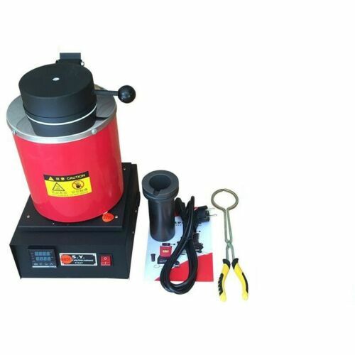 1/2/3KG Electric Metal Melting Furnace Melter Gold Silver W/Heat Protection &ACC