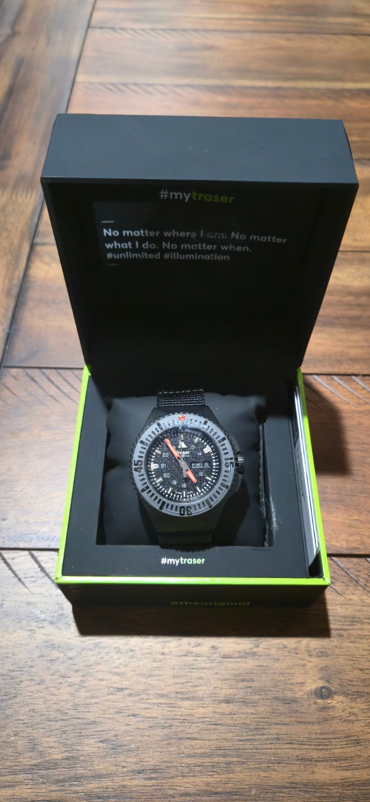 TRASER H3 109854 P69 Black-Stealth Watch 46mm with Tritium Lume