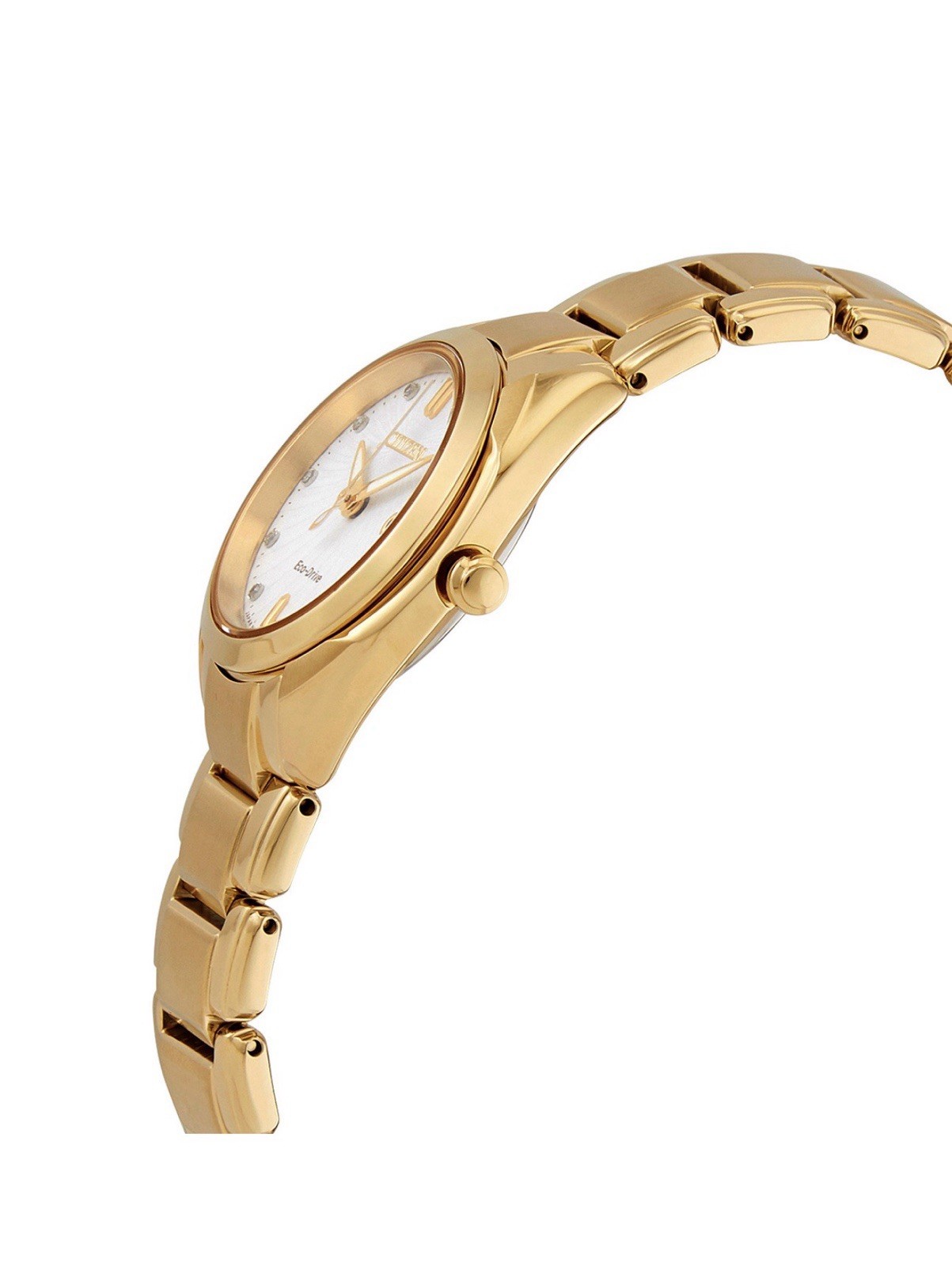 Citizen Diamond White Dial Gold-tone Ladies WatchItem No. EM0313-54A