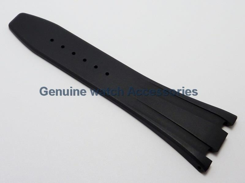 AUDEMARS PIGUET ROYAL OAK BLACK RUBBER SILICON(28mm X 18mm) STRAP BAND BRAND NEW