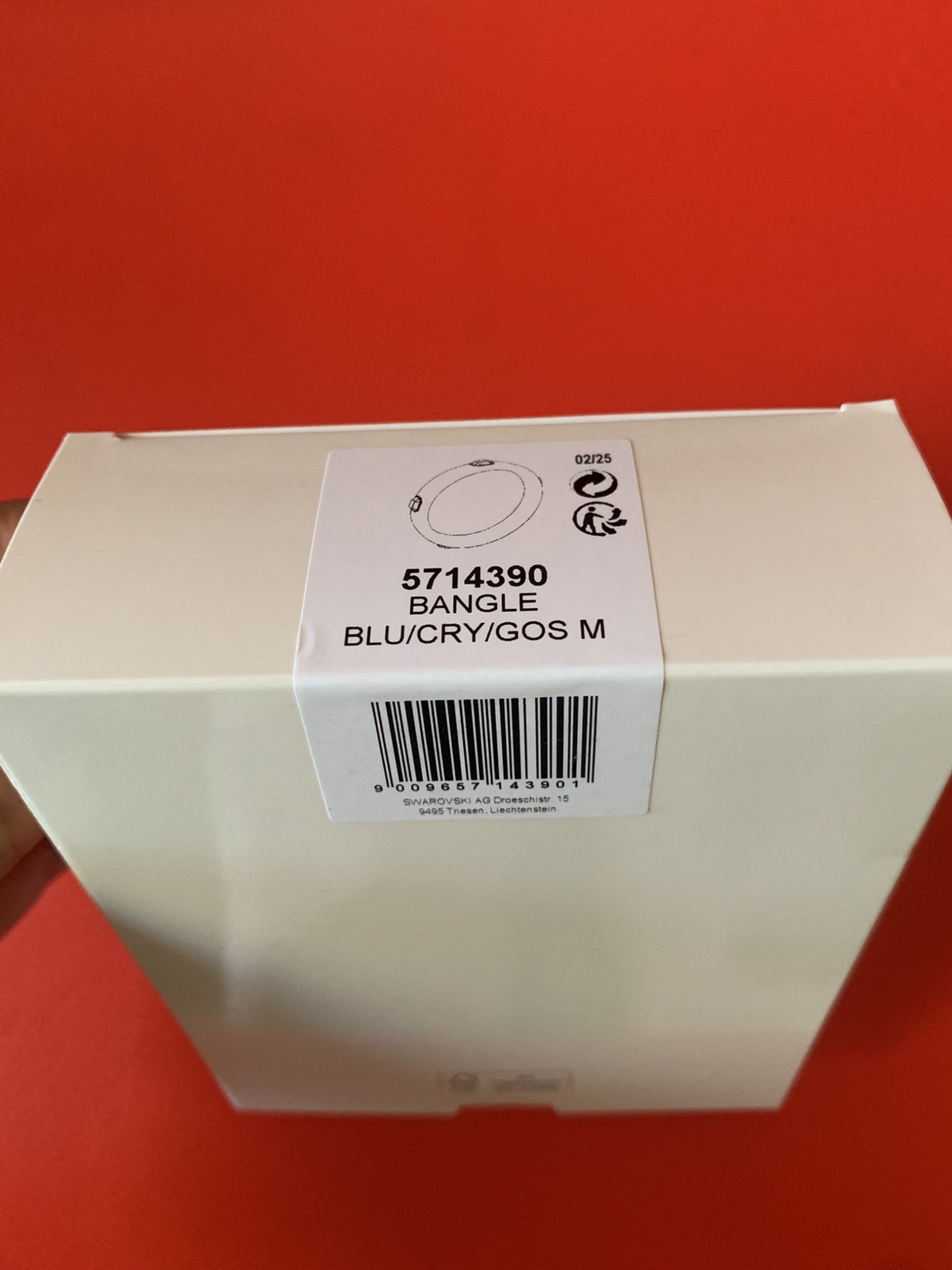 Swarovski Blue Dulcis Bangle Size M Medium Vibrant Crystal 5714390 NEW In Box💕