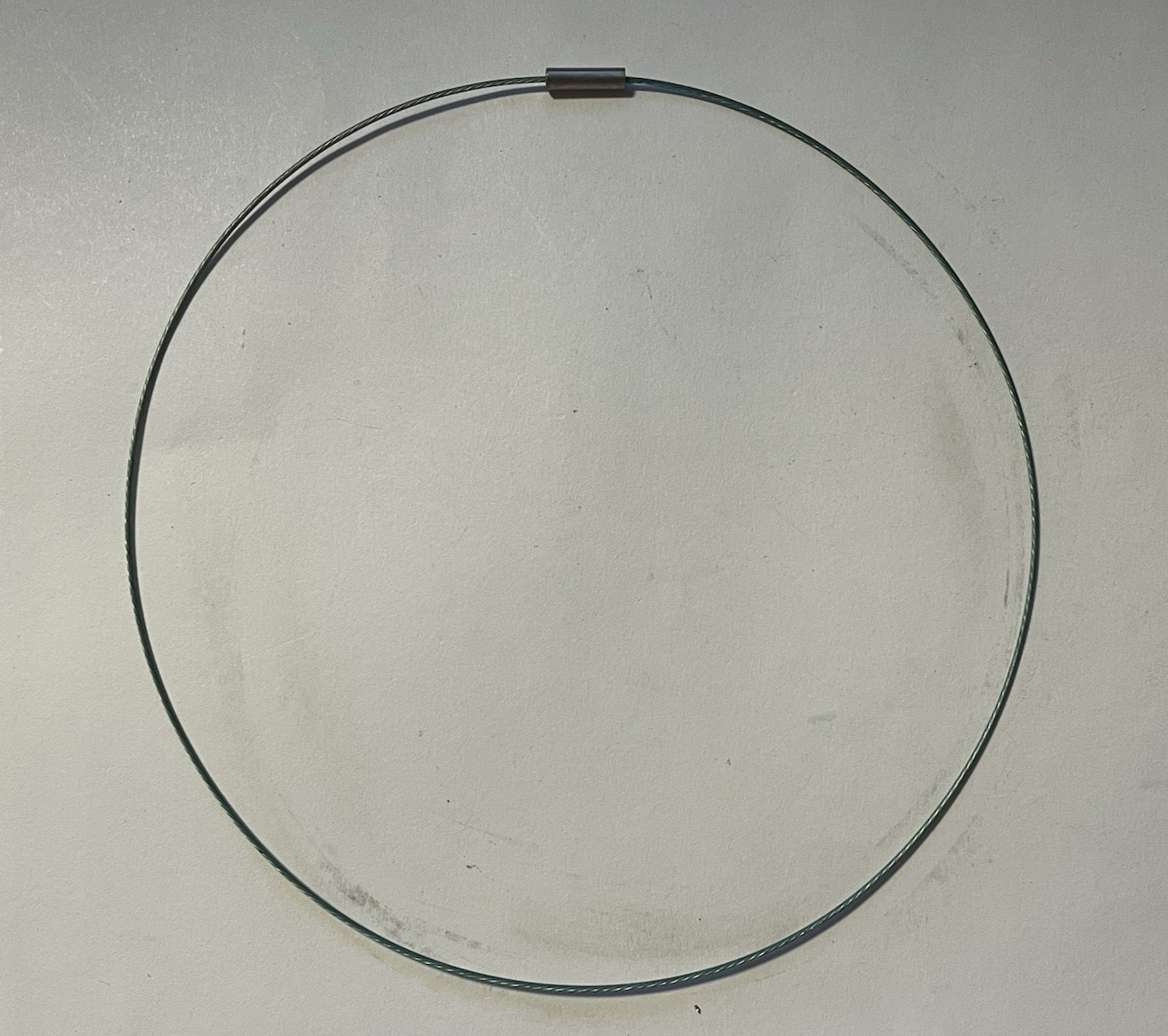 2 Colors Coated Metal Wire Barrel Clasp Neck Wires Necklaces 18″ Each (D248)