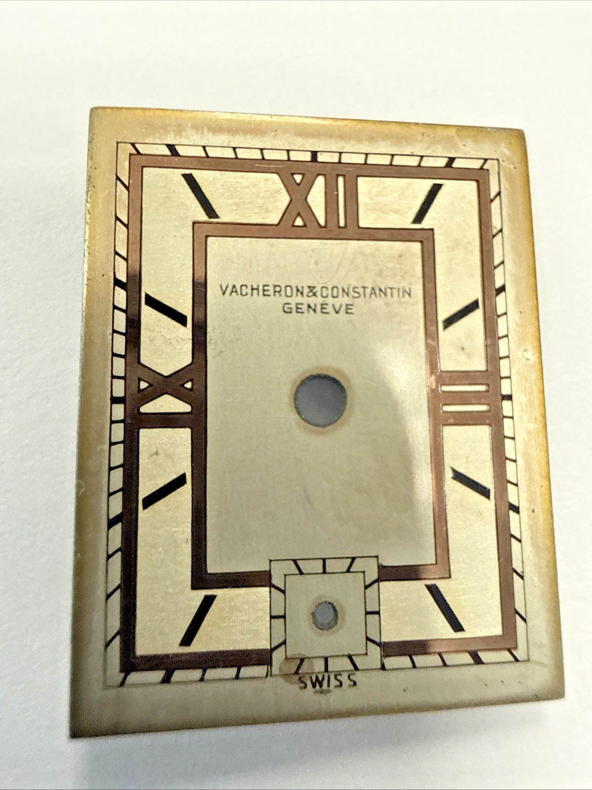 Vacheron Constantin Vintage 2-Tone Rose And Silver Art Deco Dial item# e12436