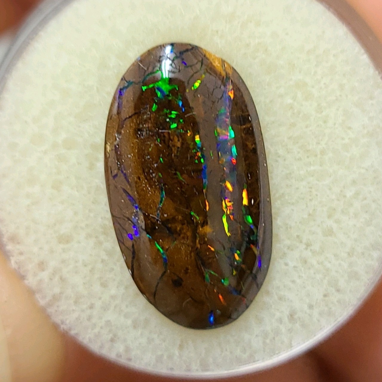 9.45 ct Koroit Boulder Opal *INVESTMENT GRADE* Best fire-all colors double sided