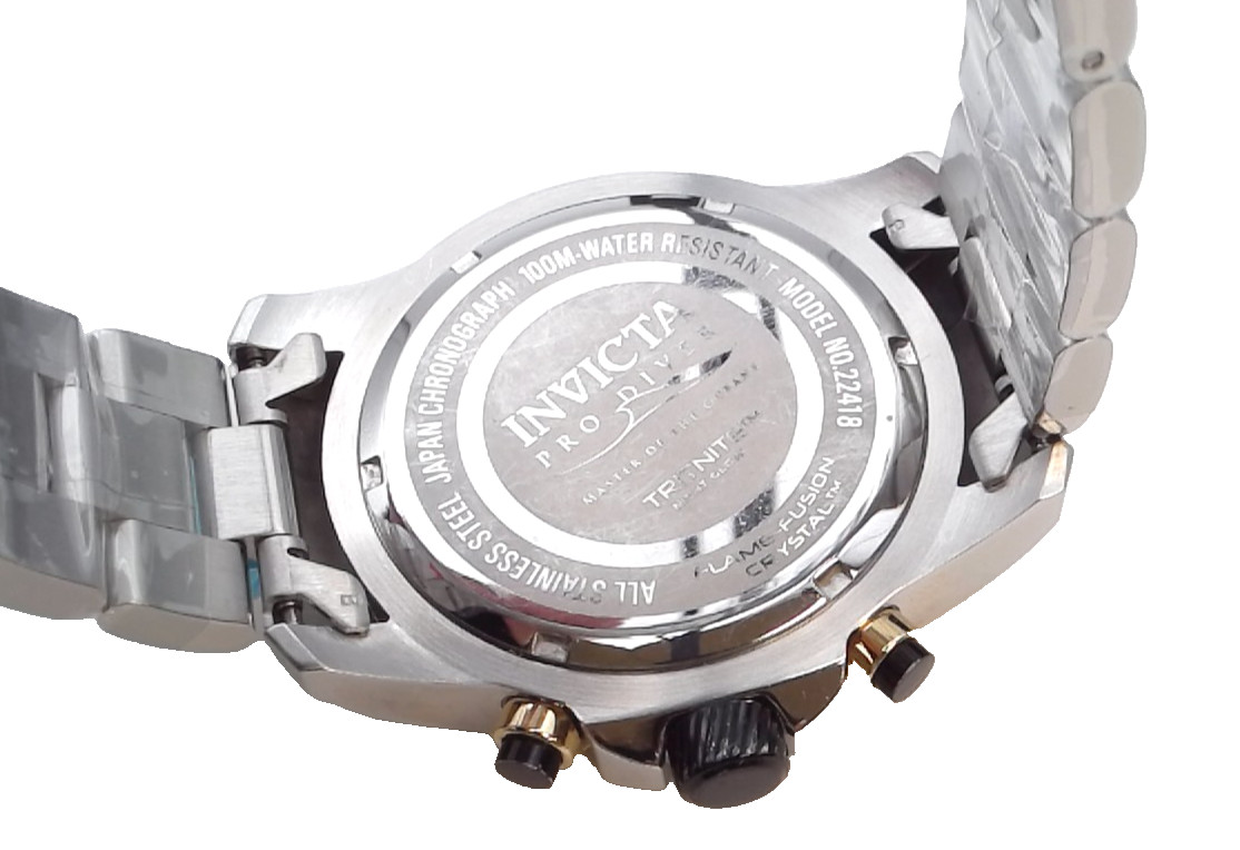 INVICTA PRE-OWNED PRO DIVER WATCH 22418 45MM VD57 QUARTZ 3 YEAR WARRANTY NO BOX