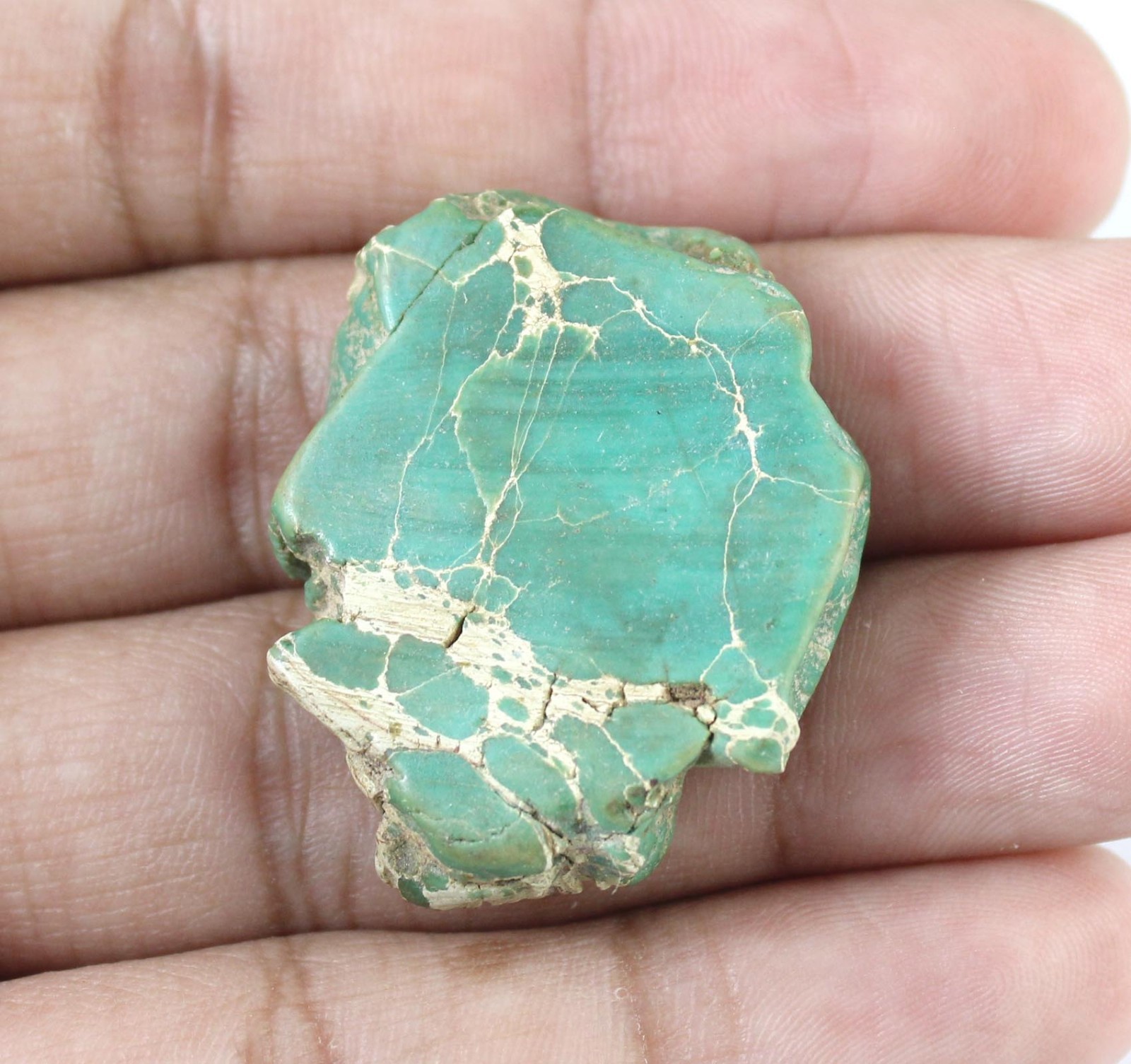 Blue Ridge Turquoise 46.35 Ct Natural Sleeping Beauty Gemstone Slab Rough T40587