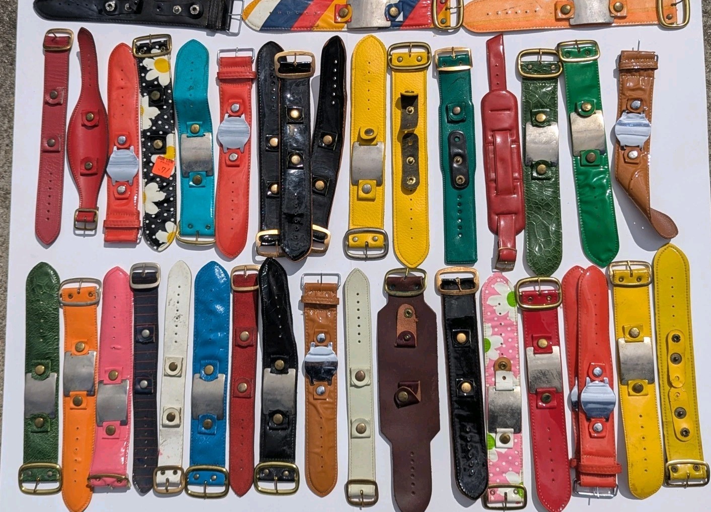 1960s – 1970s Mod / Hip Psychedelic Watch Bands – 37 Total