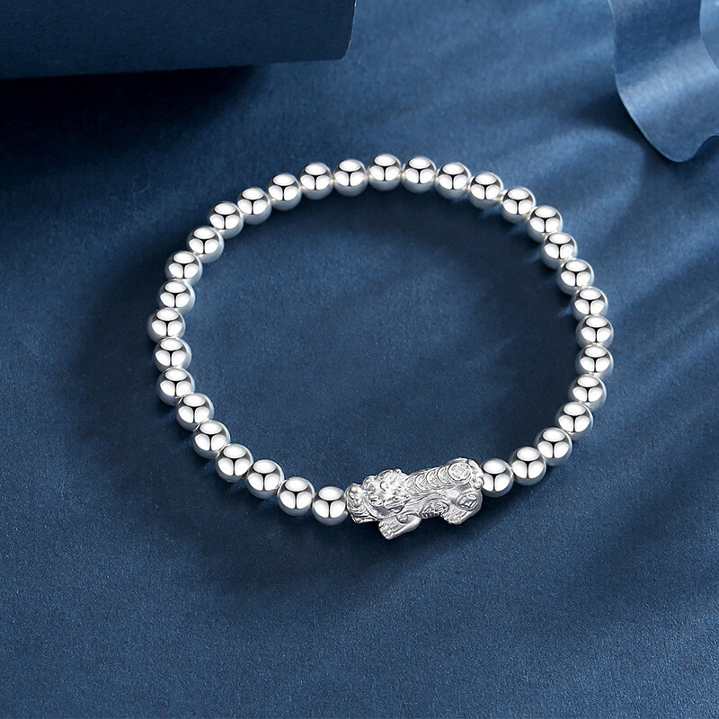 990 Foot Silver Pixiu Ball Pure Silver Bracelet