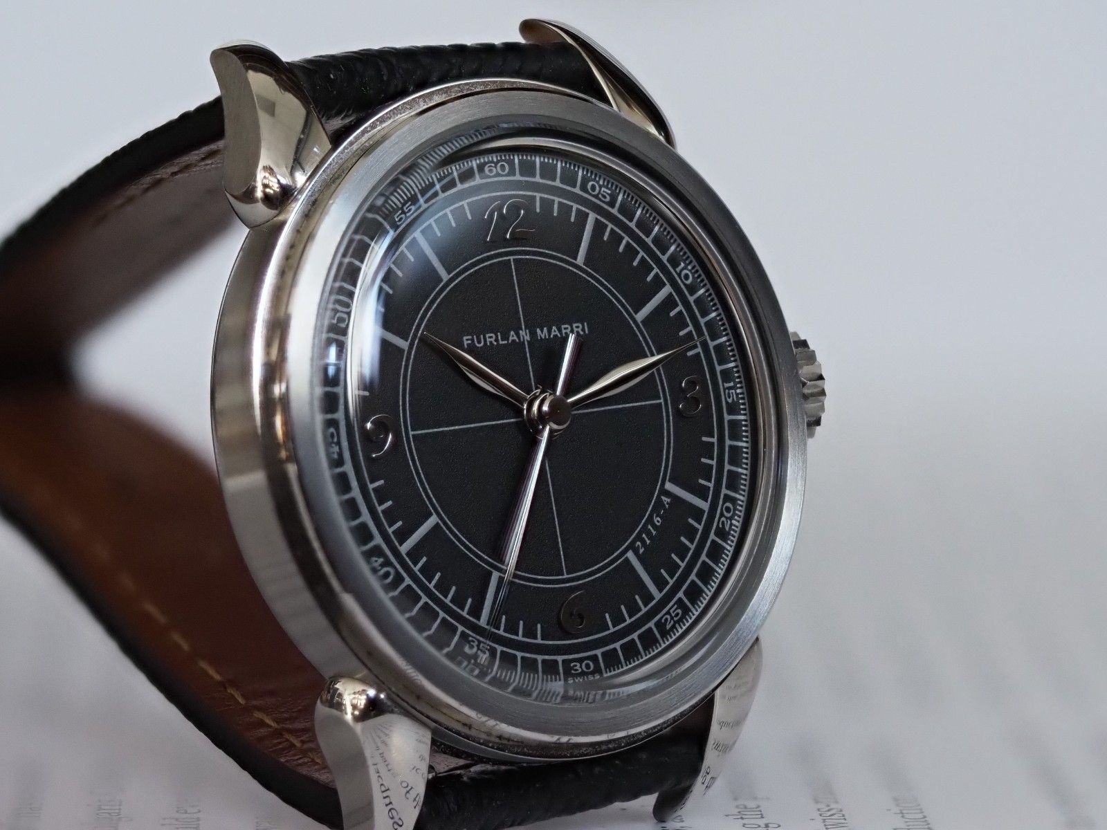 Furlan Marri Black Sector 37.5mm 20202 Black Dial Box Papers 2022