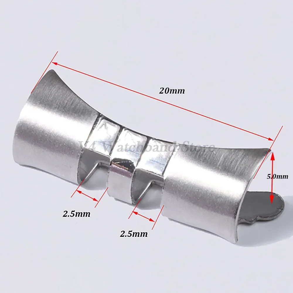 New 2pcs Watch Bracelet Curved End Links fo Seiko Skx009 Skx007 Jubilee Oyster