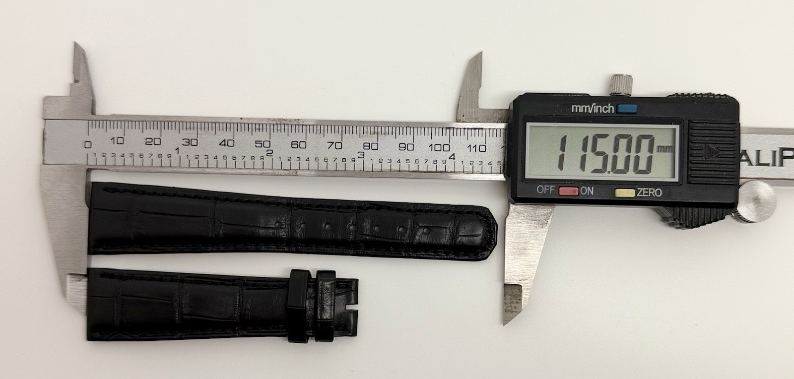 A. Lange Sohne 20mm x 16mm Black Alligator Watch Strap Band Authentic OEM