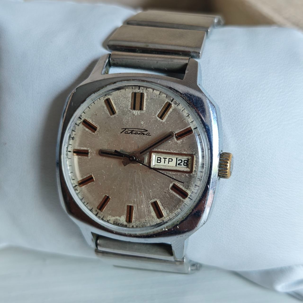 Vintage Soviet Raketa Automatic Watch Cal. 2627.H 29 Jewels Day-Date USSR