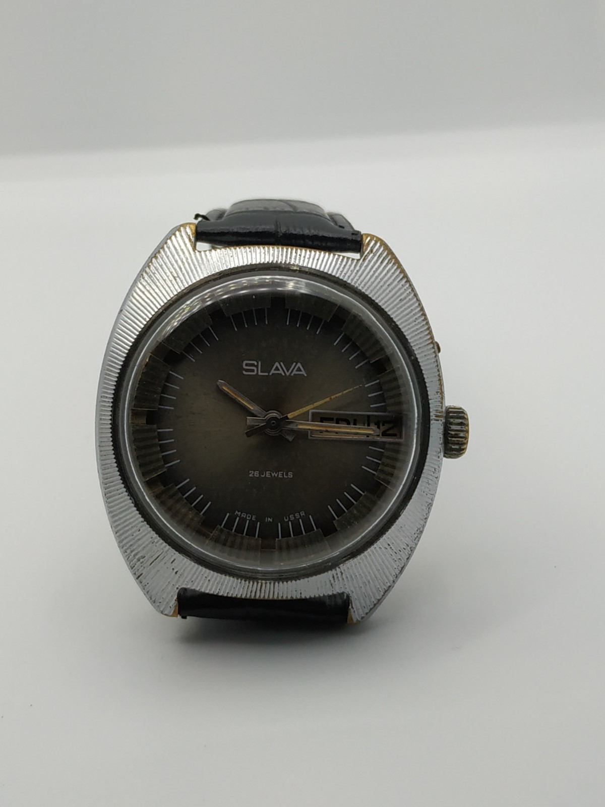 Men’s Dress Vintage Watch SLAVA Retro USSR Mechanical SERVICED Soviet Union ☭