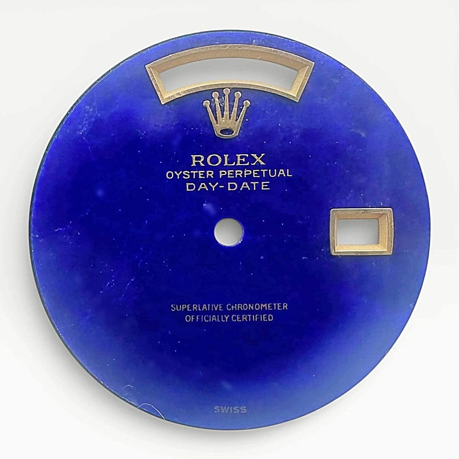 Men’s Rolex 36mm Day-Date Vintage President Blue Lapis Hardstone Dial.