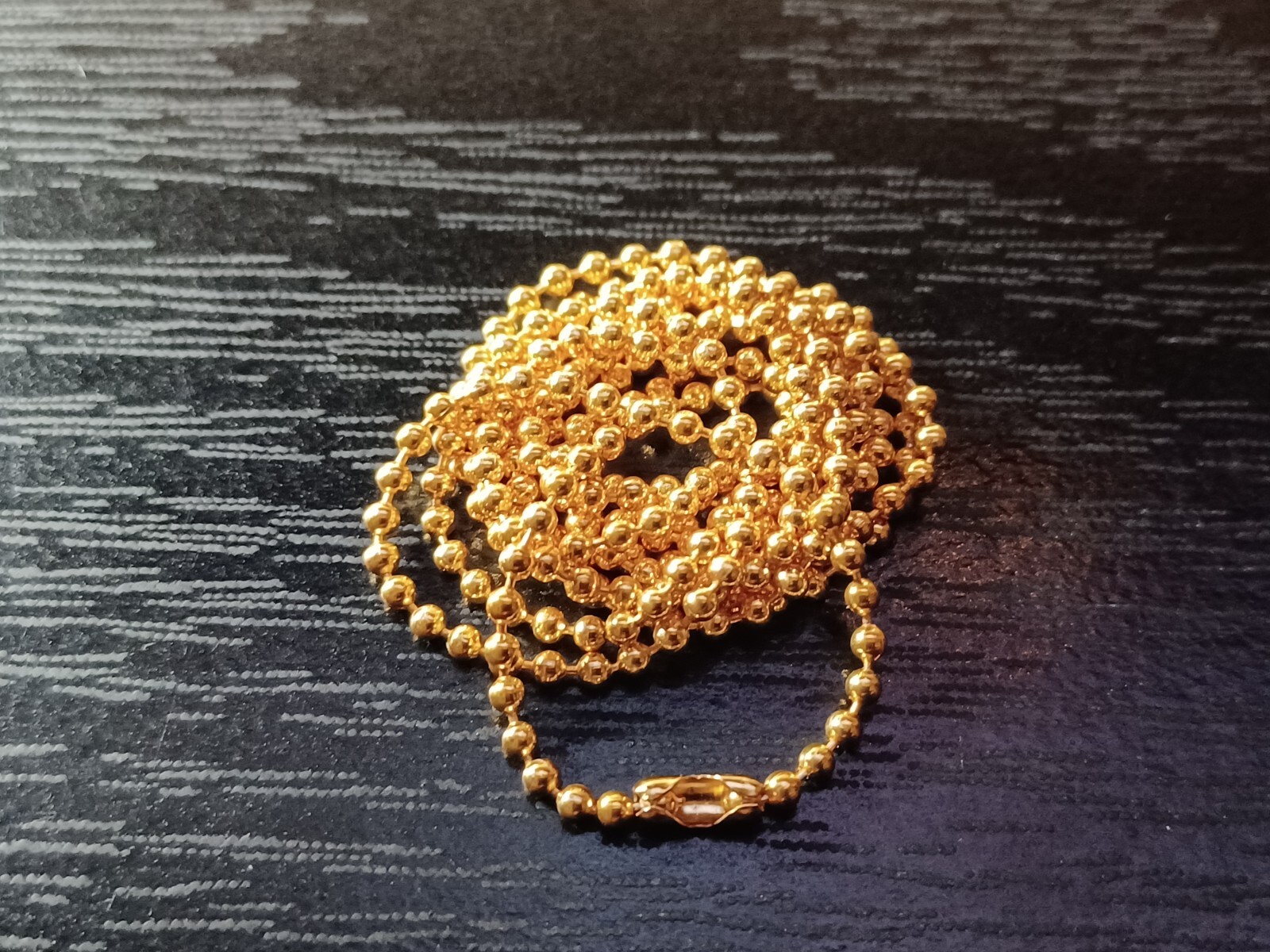 Gold Tone Fashionable Military 1.8mm Ball Bead Dog Tag Chain 24″25″27″28″30″