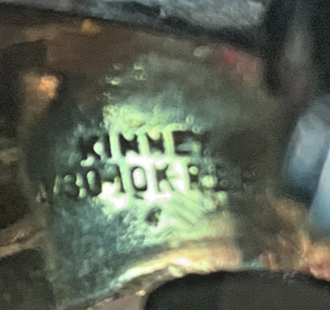 KINNEY RARE United States Army 1/30 10k R:G.P. Stone is Carved/Plated 71126A7