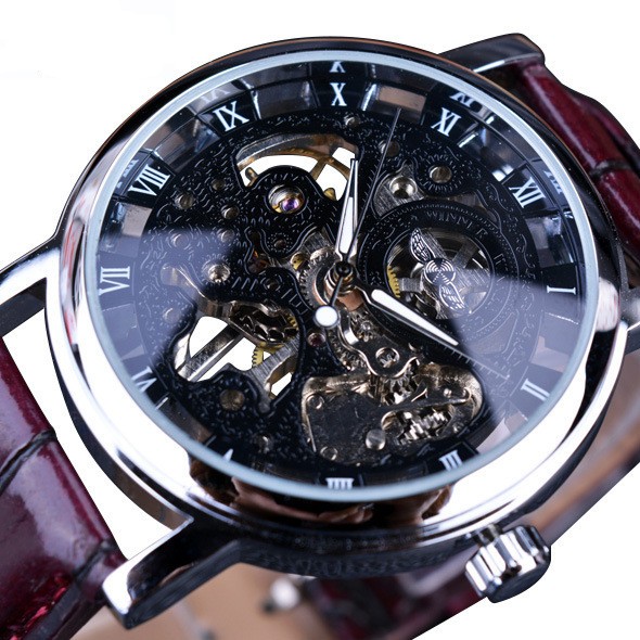 Alabaster Style Mechanical Watch for Men Vintage Classic Hand-Wound Design