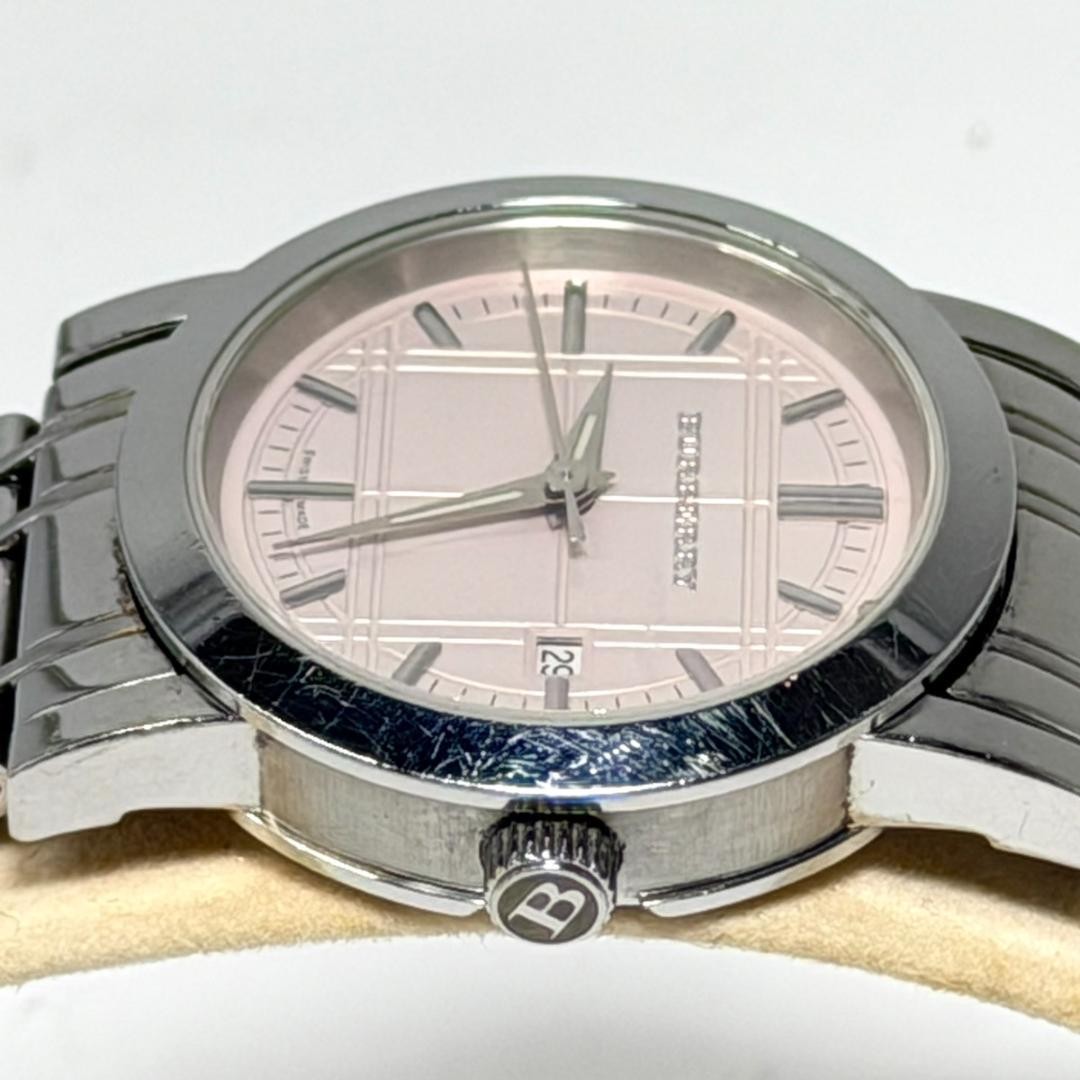 Burberry BU1363 Heritage Nova Check Pink Dial Date
