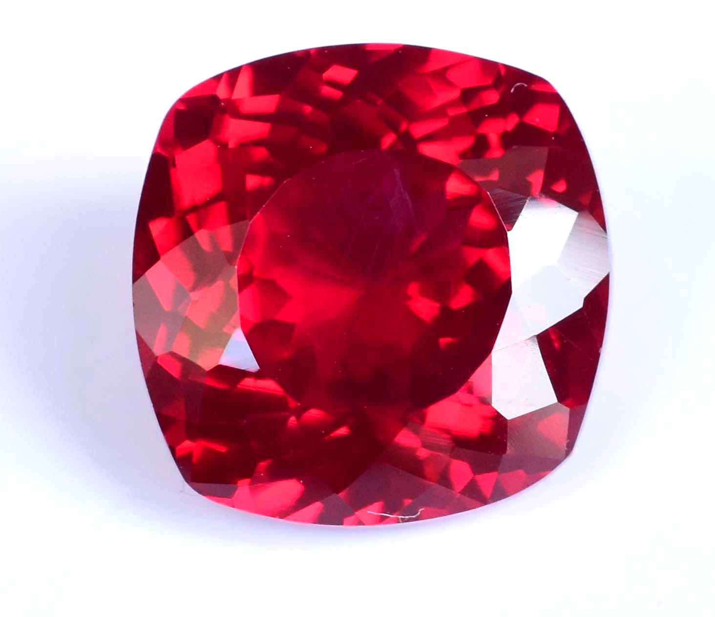 Stunning Natural Red Myanmar Spinel 11.25 CT Certified Cushion Loose Gemstone