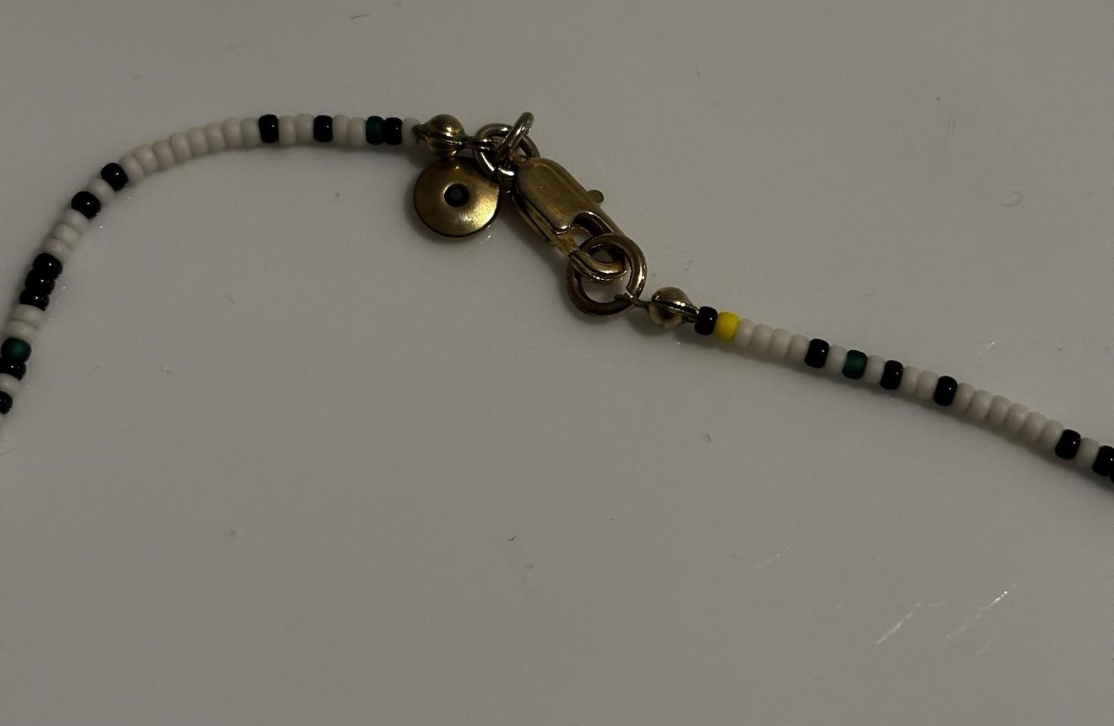Multicolor Glass Seed Bead Beaded Necklace Ball/Bead Chain Lobster Clasp