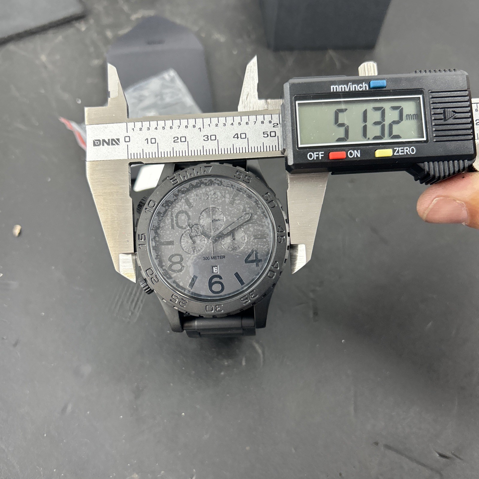 NIXON 51-30 Chrono A1389-3086-00 Matte Black Man’s Watch 51mm