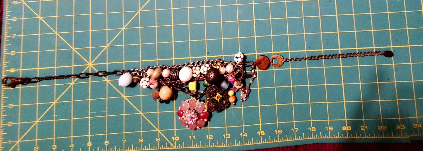 Touch Piece Multi-Charm Statement Necklace