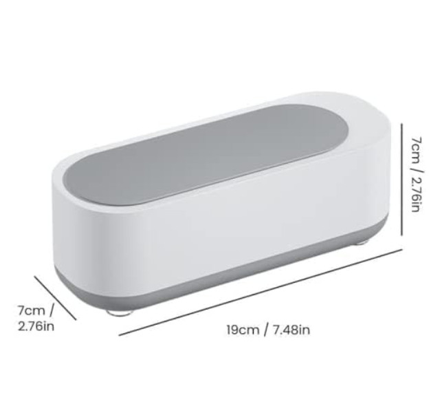 Portable Ultrasonic Jewelry Cleaner 45000Hz 200ml Eyeglasses Ring Watch Cleaner