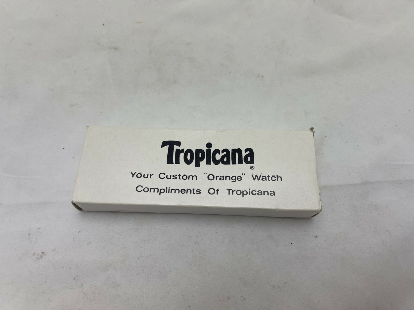 NOS Unisex TROPICANA Orange Juice Logo Watch NEW IN BOX