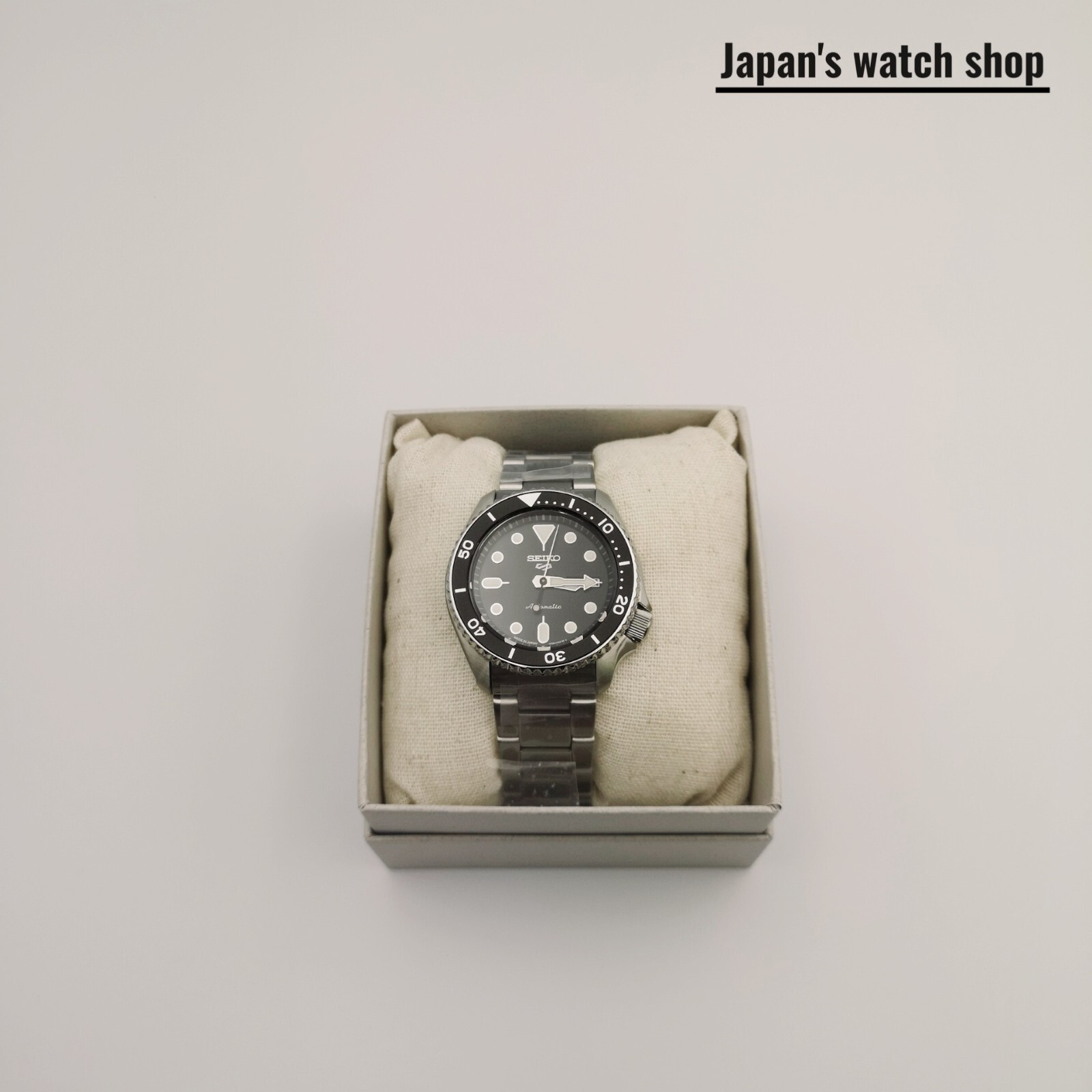 SEIKO 5 SPORTS SBSA005 Black Mechanical Automatic Men’s Watch New in Box