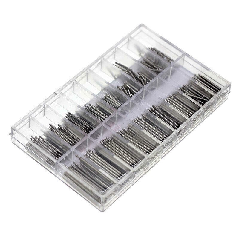 360pcs Watch Pins Spring BARS Band Strap Link 8-25mm Repair Kit Stainless Steel
