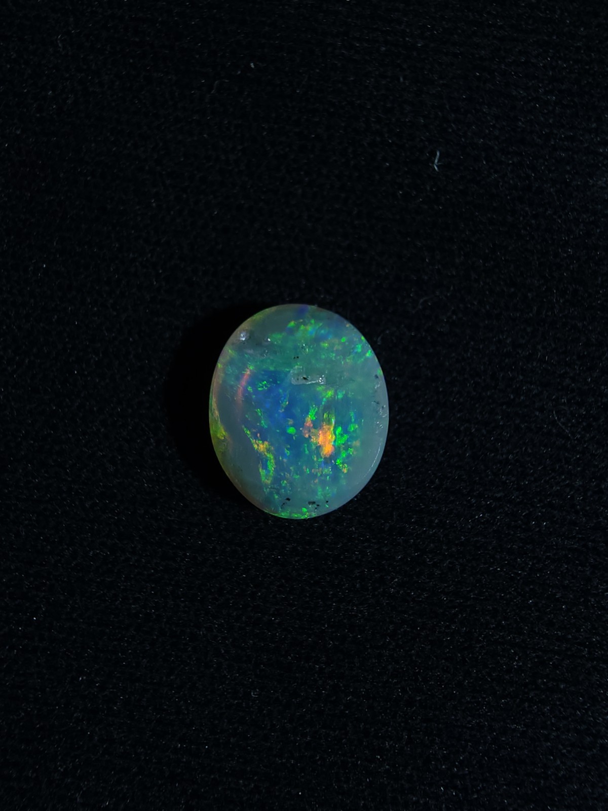 Australian Lightning Ridge 0.90ct Rainbow Crystal Nobby Opal