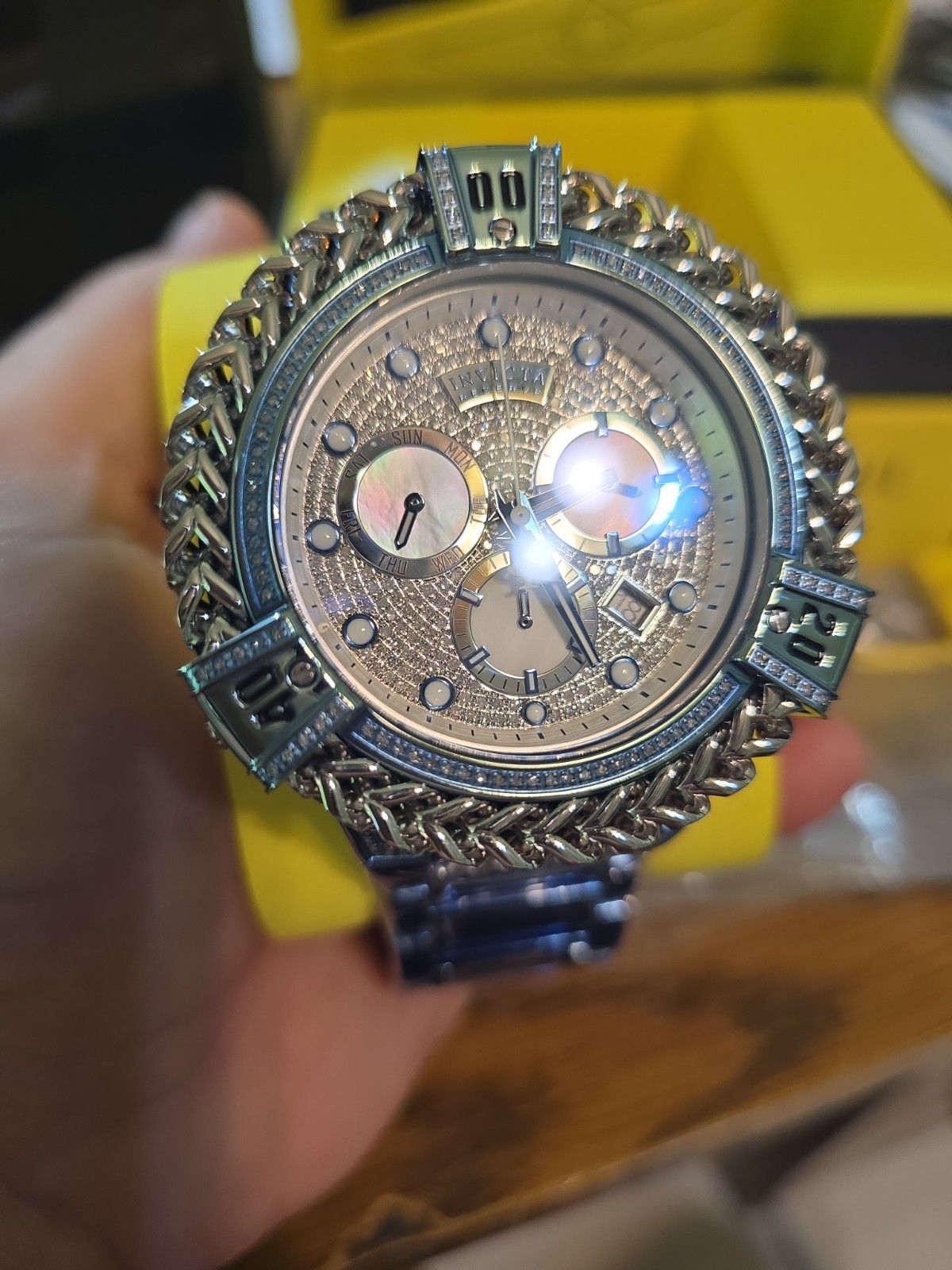 New Invicta Reserve Bolt Hercules 34282 Lim Ed Ice Blue Ronda Z60 539 Gen Diamon