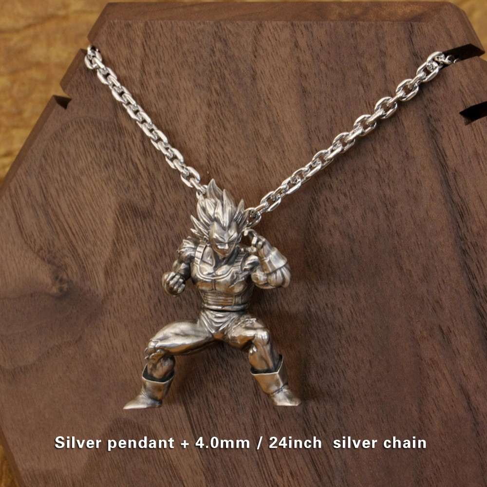 Dragon B Prince of Warrior 925 Sterling Silver Pendant Punk Jewelry TA362A HZ
