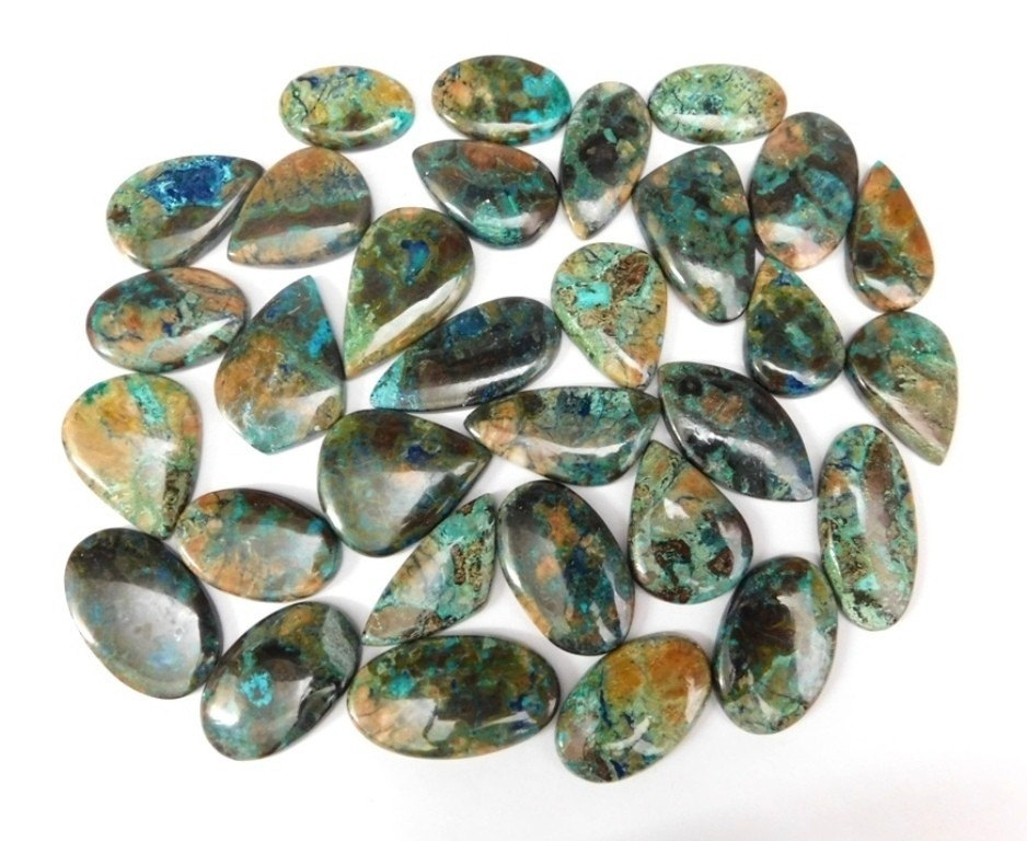 Natural Beautiful Shattuckite Cabochon Gemstone For Making Fancy Jewelry 71586