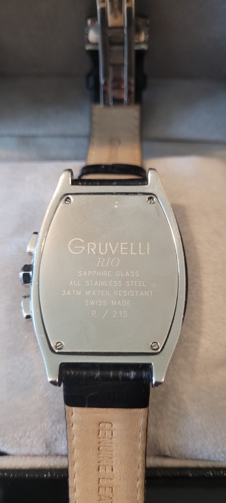 Gruvelli Swiss luxury watch with Swiss automatic movement and real diamonds