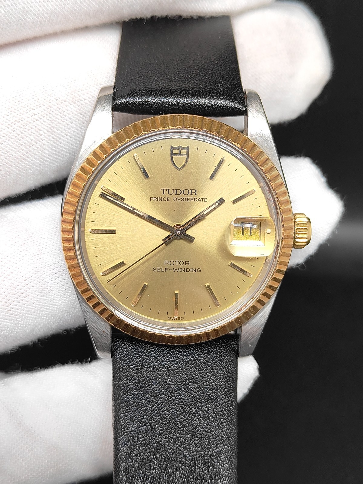 TUDOR 74033 PRINCE OSYTERDATE SWISS 2824 AUTOMATIC MEN WATCH